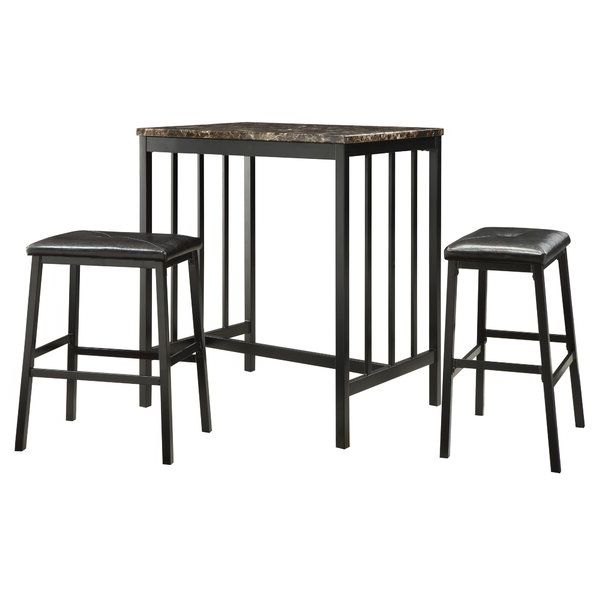 Well Known Anette 3 Piece Counter Height Dining Sets Regarding Anette 3 Piece Counter Height Dining Setcharlton Home 2019 Sale (View 1 of 20)