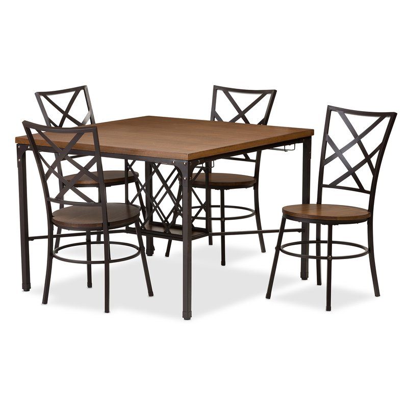 Well Known Latitude Run Calla 5 Piece Dining Set & Reviews (View 1 of 20)
