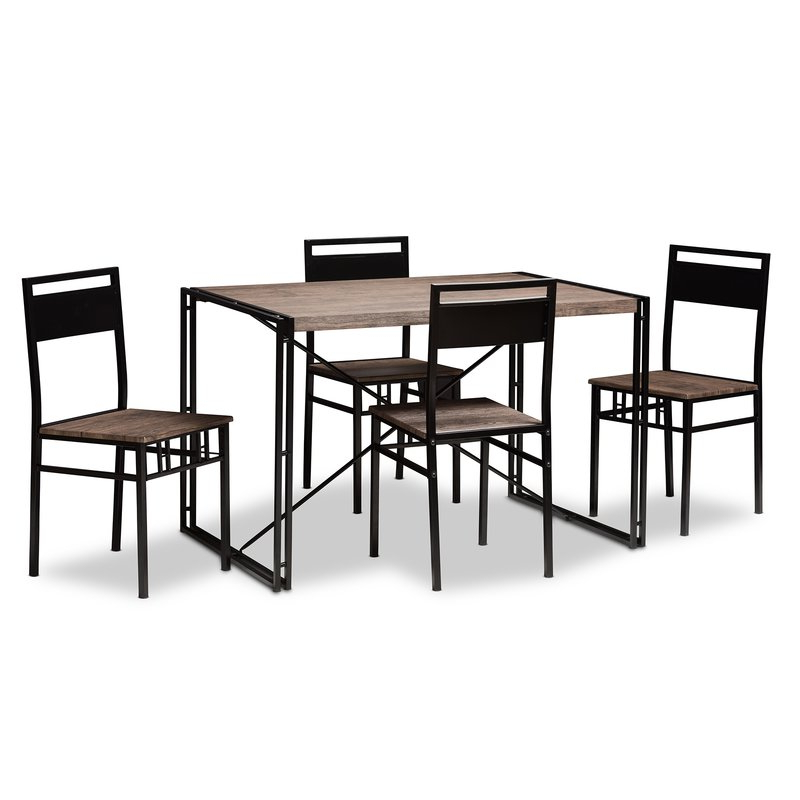 Well Known Stouferberg 5 Piece Dining Sets In Williston Forge Mizell 5 Piece Dining Set & Reviews (View 11 of 20)