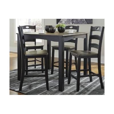 Well Liked Biggs 5 Piece Counter Height Solid Wood Dining Sets (set Of 5) Pertaining To Alcott Hill Biggs 5 Piece Counter Height Solid Wood Dining Set (View 9 of 20)