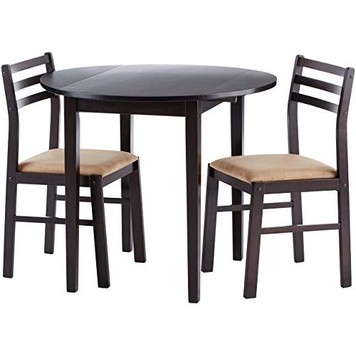 West Hill Family Table 3 Piece Dining Sets Intended For Most Up To Date Drop Leaf Tables For Small Spaces: Amazon (View 6 of 20)