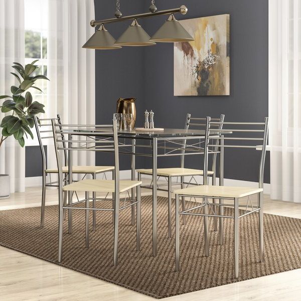 Zipcode Design North Reading 5 Piece Dining Table Set & Reviews Regarding Recent North Reading 5 Piece Dining Table Sets (View 2 of 20)