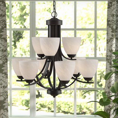 2018 Crofoot 5 Light Shaded Chandeliers For Crofoot Traditional 9 Light Shaded Chandelier (View 8 of 25)