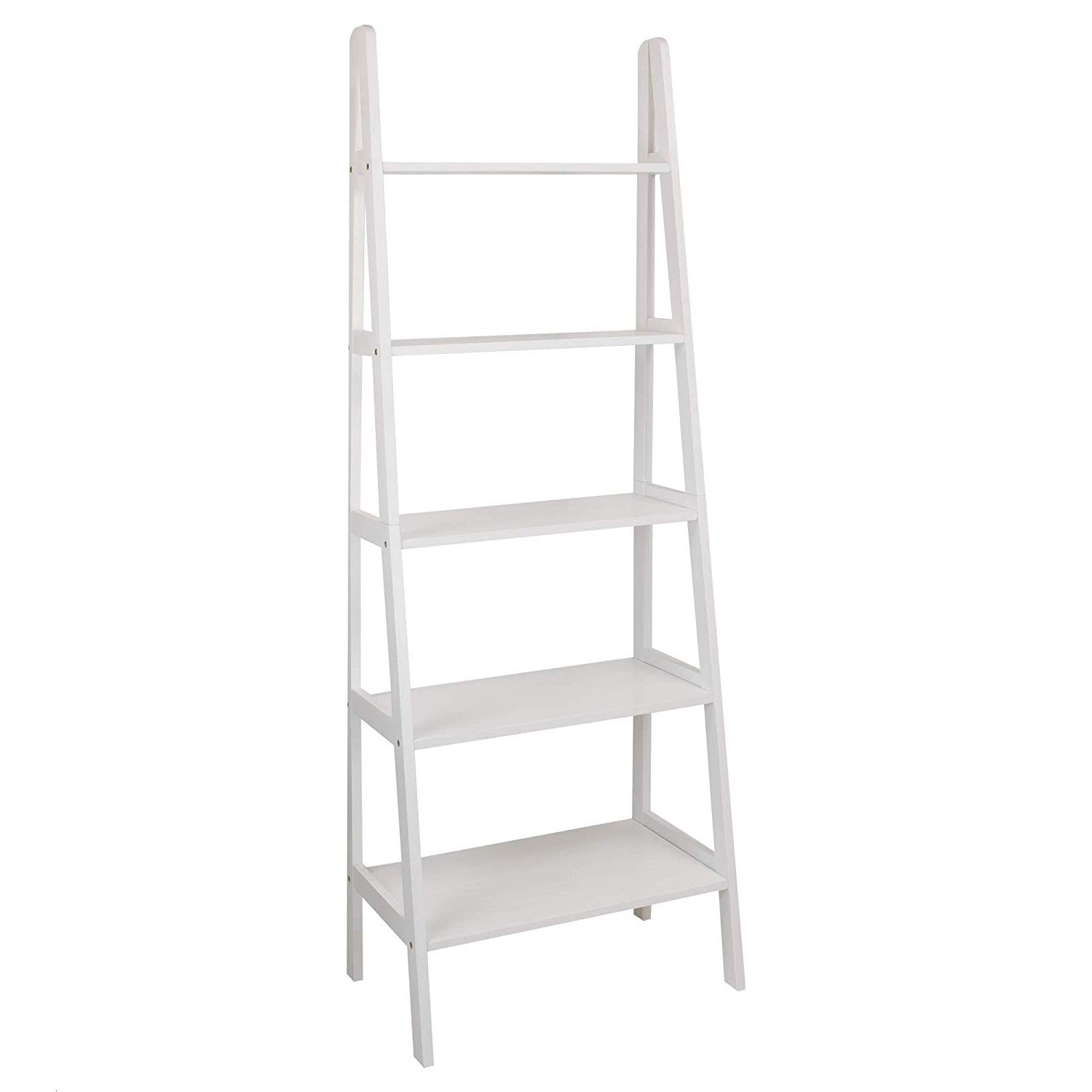 2019 White Ladder Bookcase Inside Ranie Ladder Bookcases (Photo 15 of 20)
