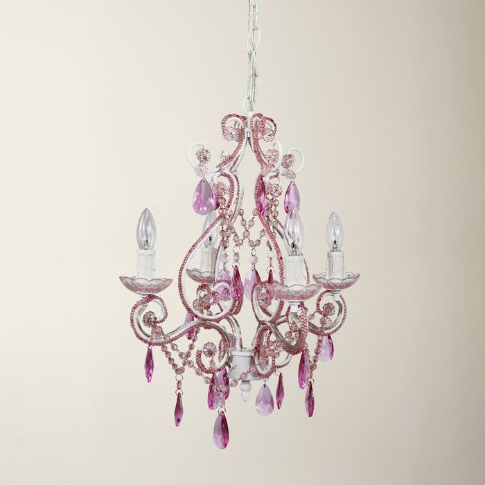 Aldora 4 Light Candle Style Chandelier In Fashionable Aldora 4 Light Candle Style Chandeliers (View 3 of 25)