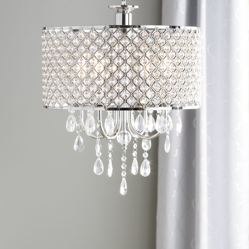 Aurore 4 Light Crystal Chandelier Intended For 2017 Aurore 4 Light Crystal Chandeliers (Photo 1 of 25)