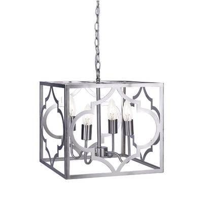 Avalyn Foyer 4 Light Square/rectangle Chandelier In 2019 For Preferred Morganti 4 Light Chandeliers (View 19 of 25)