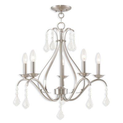 Berger 5 Light Candle Style Chandeliers Regarding Current Aria 5 Light Candle Style Chandelier (View 7 of 25)