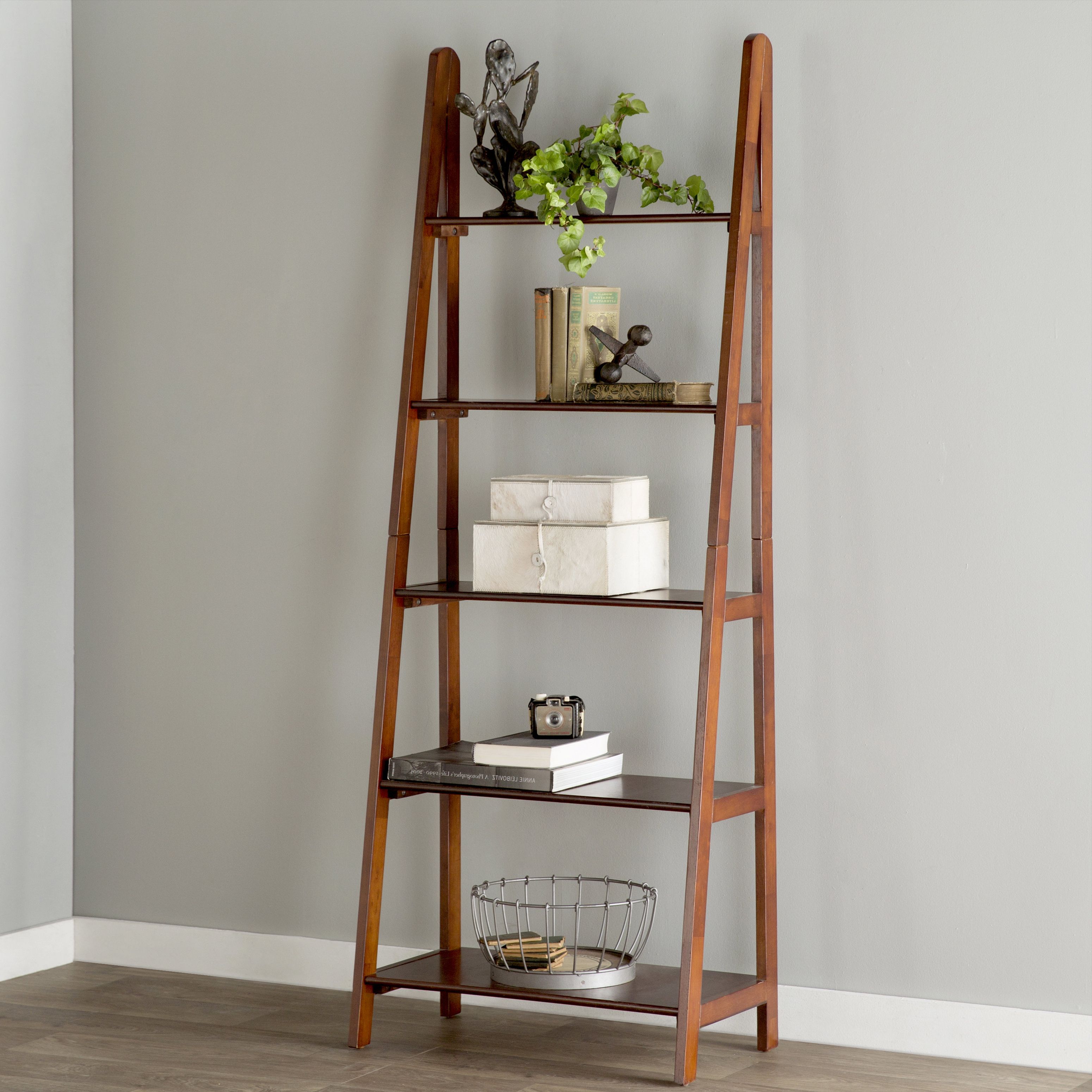 Blevens A Frame Ladder Bookcases Throughout 2020 Trent Austin Design Alesha Ladder Bookcase (Photo 19 of 20)