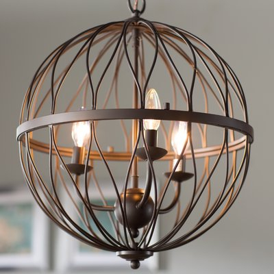 Cavanagh 4 Light Geometric Chandelier (Photo 15 of 25)