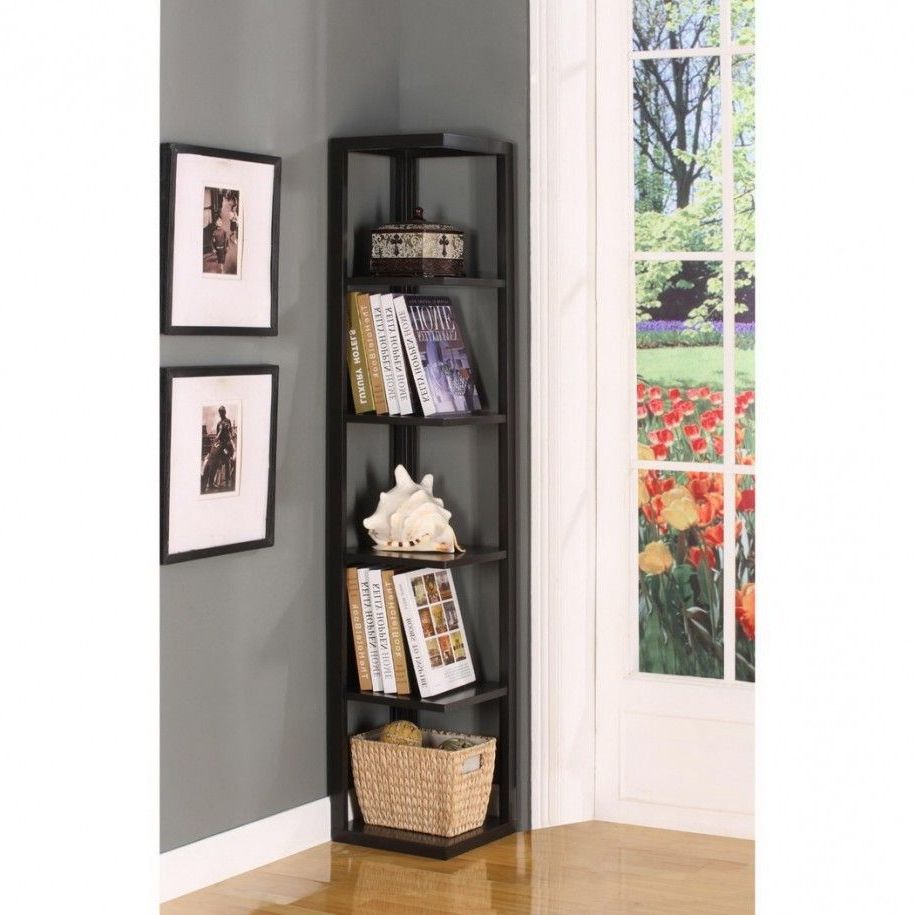 Corner Shelf Intended For Tisha Corner Bookcases (View 16 of 20)