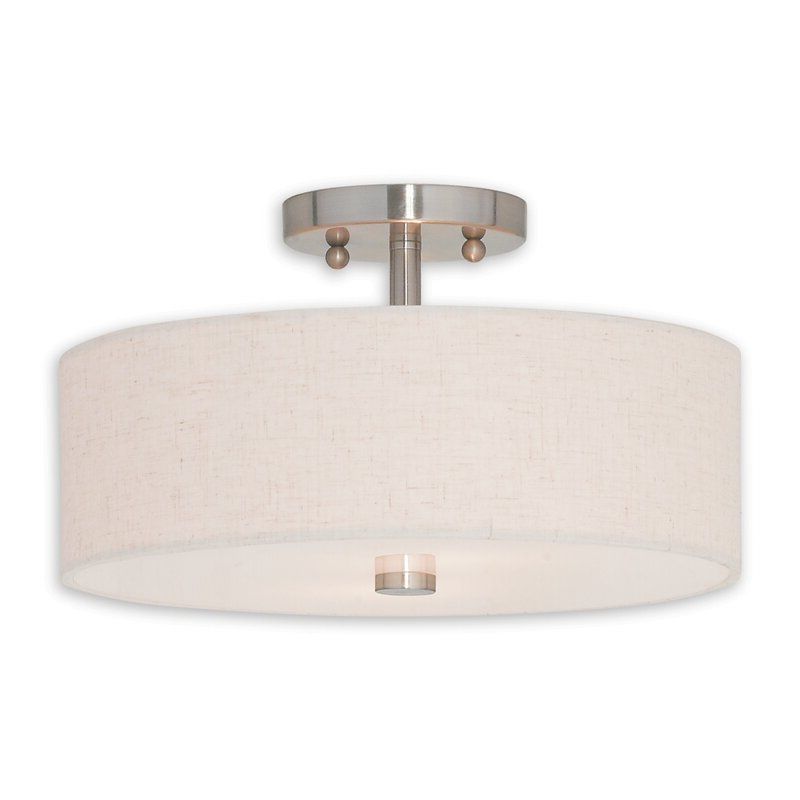 Current Alina 2 Light Semi Flush Mount Throughout Alina 5 Light Drum Chandeliers (View 16 of 25)