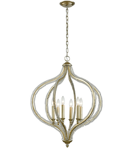 Current Bennington 6 Light 24 Inch Aged Silver Pendant Ceiling Light With Regard To Bennington 6 Light Candle Style Chandeliers (View 10 of 25)