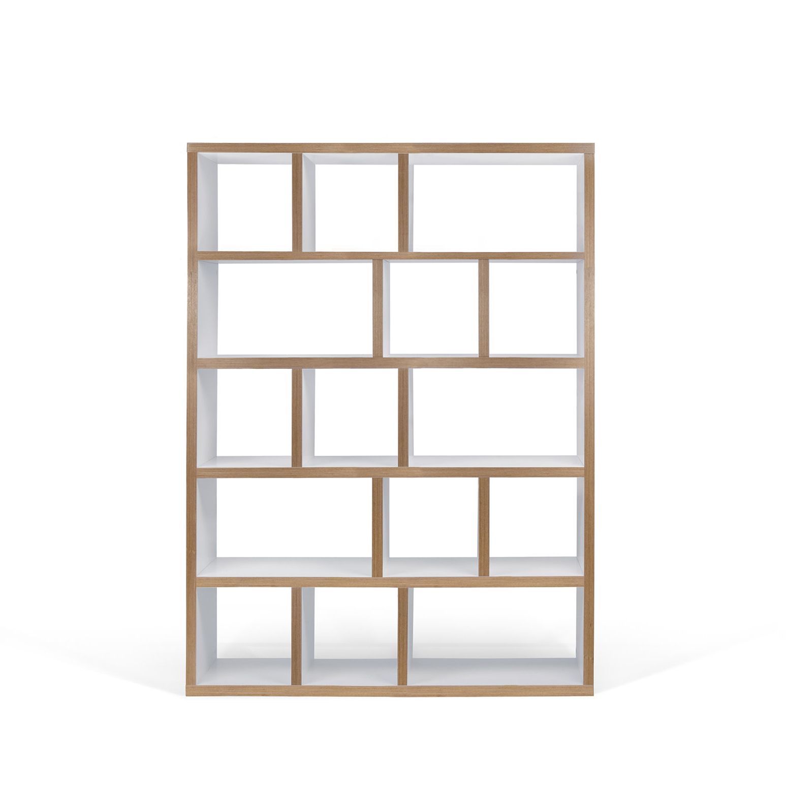 Current Ervin Geometric Bookcases Within Latitude Run Varga 5 Level Geometric Bookcase (View 17 of 20)