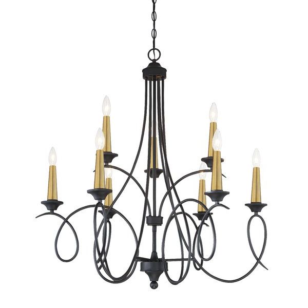 Current West Oak Lane 9 Light Candle Style Chandelier Throughout Filipe Globe Chandeliers (View 23 of 25)