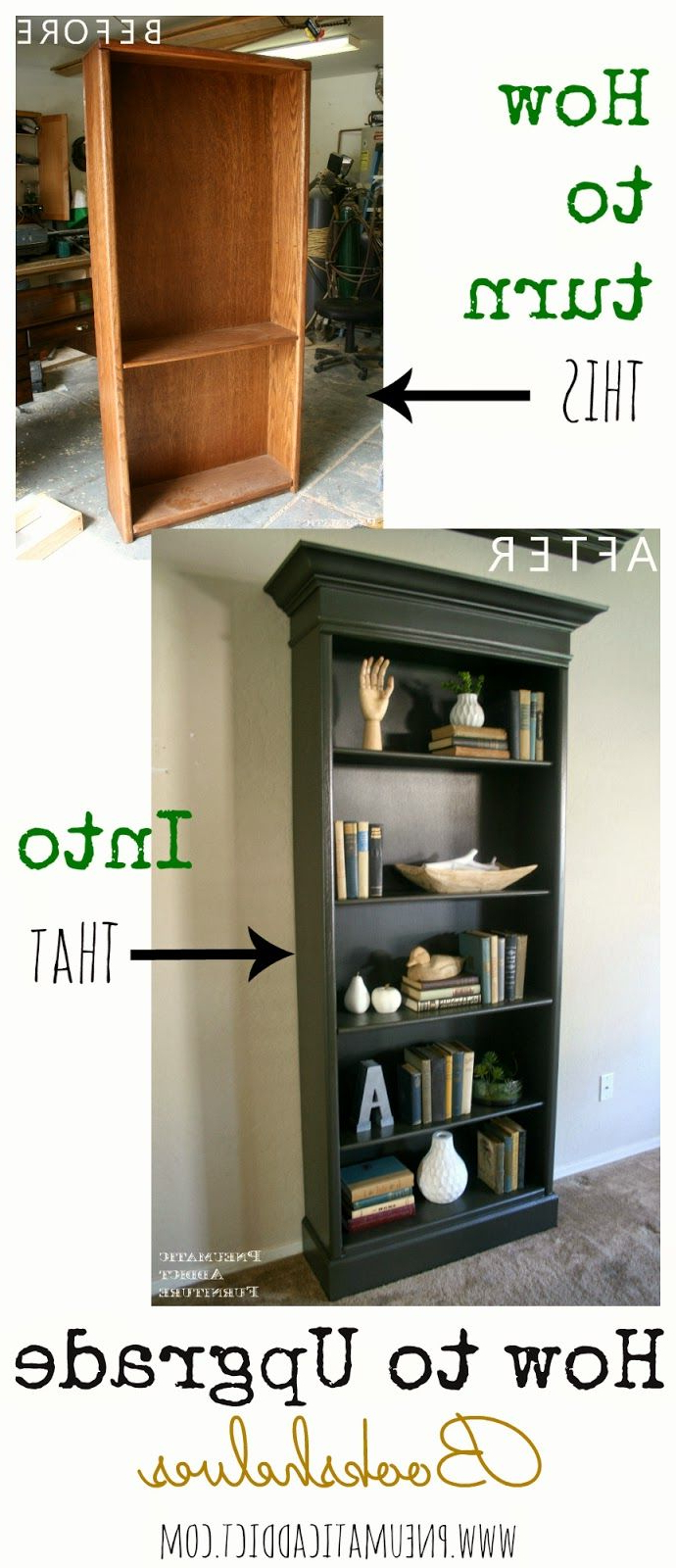 Decorative Standard Bookcases In Well Known How To Upgrade Bookshelves (View 7 of 20)