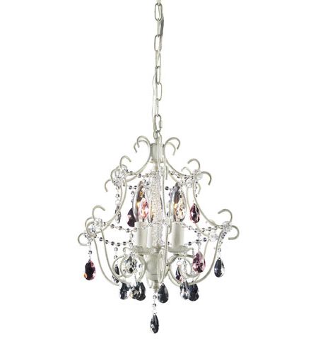 Elk 4041/3 Elise 3 Light 13 Inch Antique White Chandelier Ceiling Light In  Triangular Canopy Inside Most Recently Released Clea 3 Light Crystal Chandeliers (View 22 of 25)