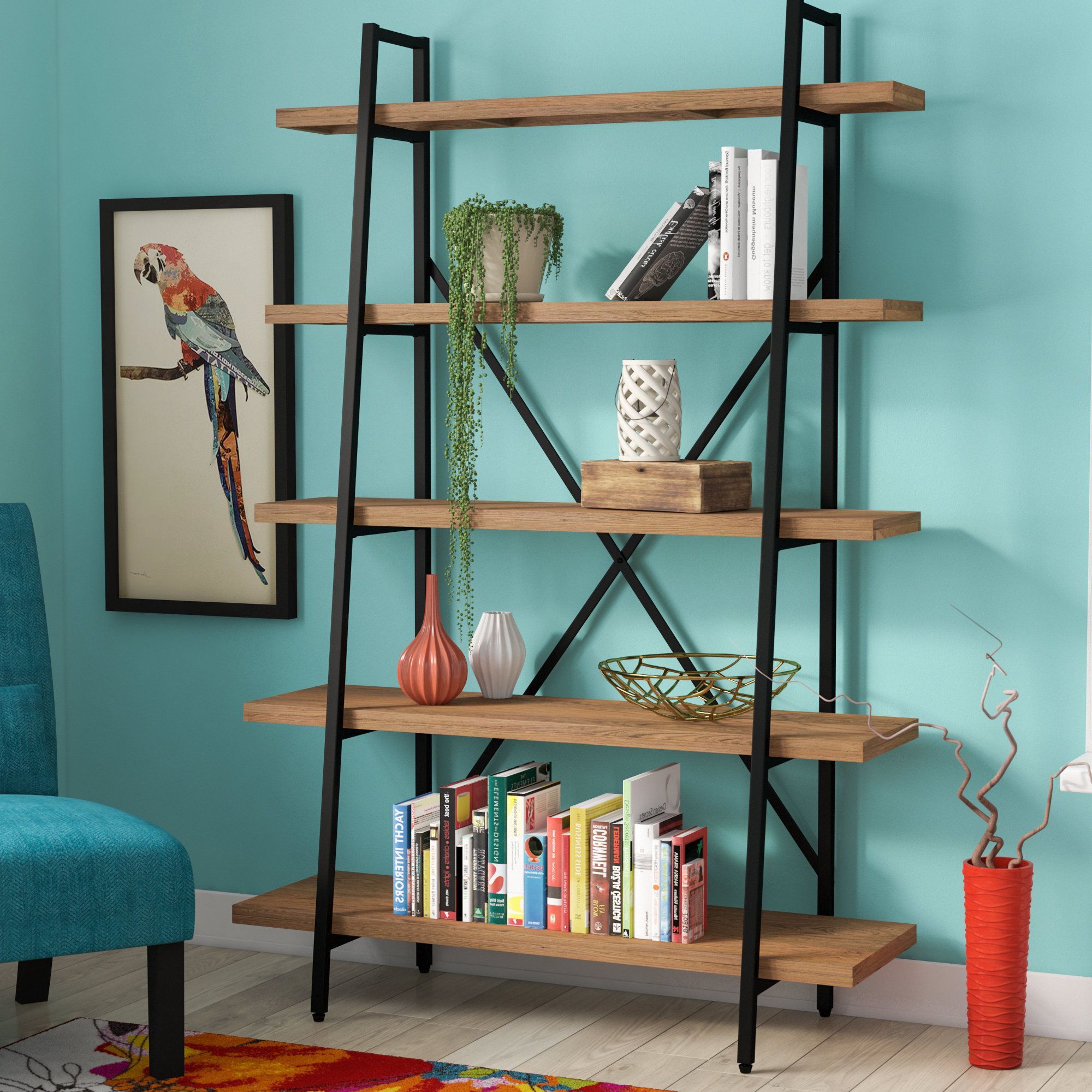 Etagere Bookcase For Trendy Champney Etagere Bookcases (View 20 of 20)