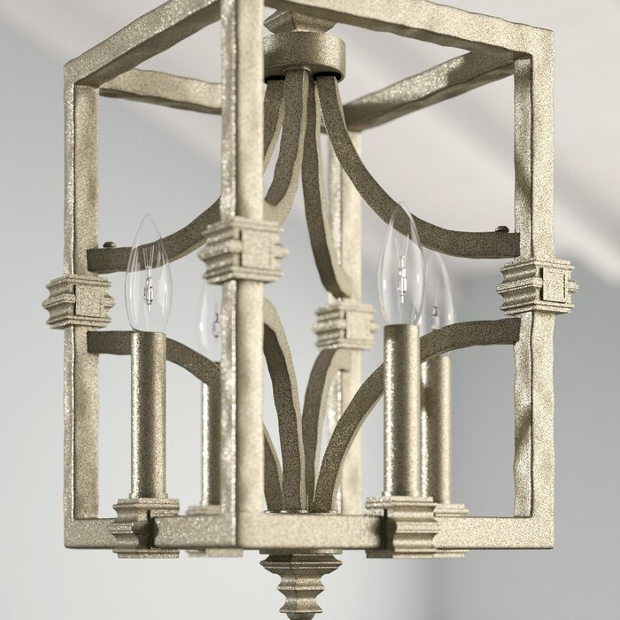 Famous Freeburg 4 Light Lantern Square / Rectangle Pendants Inside Freeburg 4 Light Lantern Square / Rectangle Pendant (View 5 of 25)