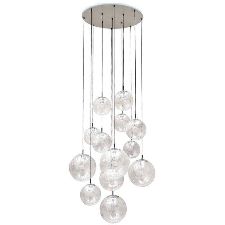 Fashionable Dirksen 3 Light Single Cylinder Chandeliers Within Impressive Extra Large Glass Ball Chandelierraak (Photo 16 of 25)