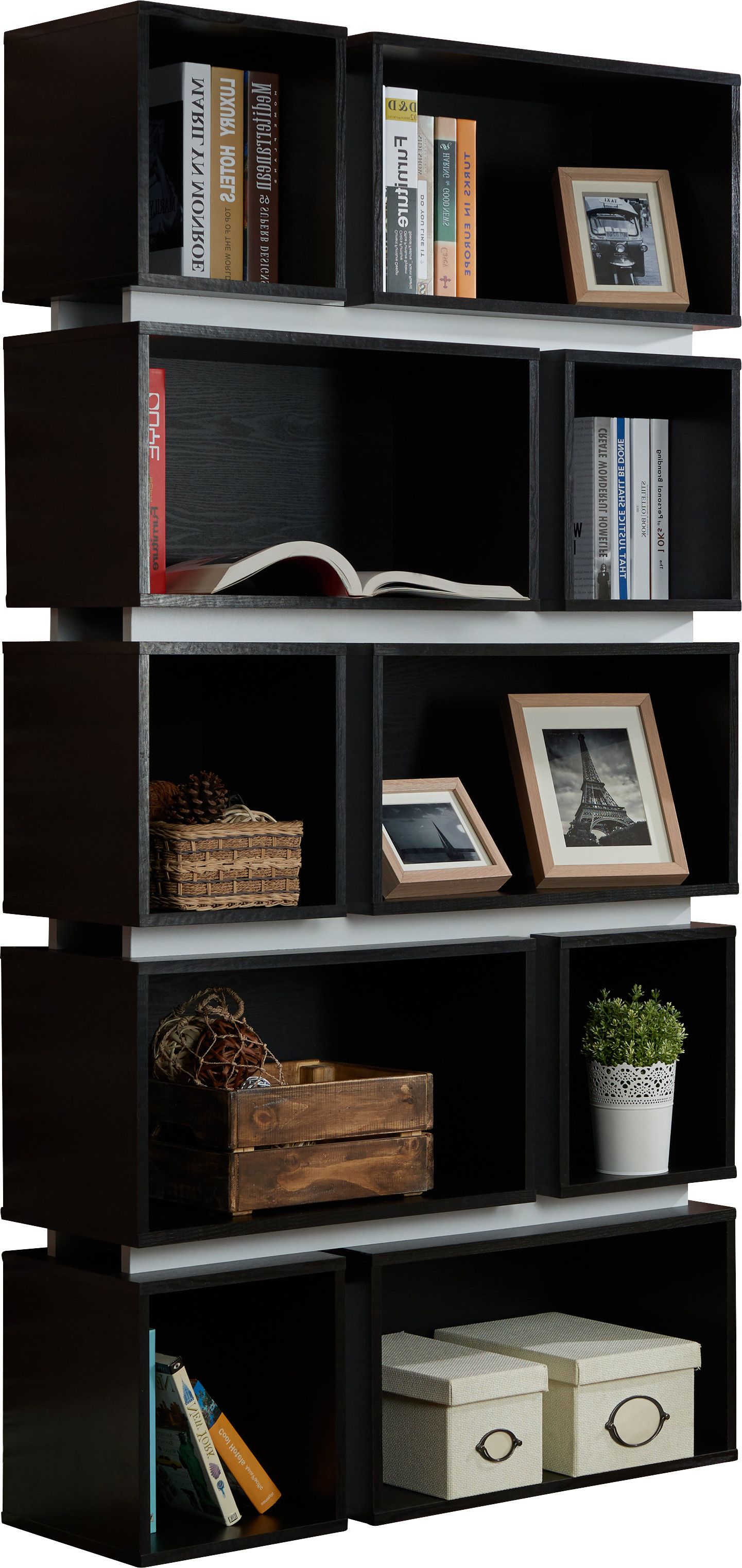 Fashionable Ervin Geometric Bookcases Regarding Wade Logan Bradberry Geometric Bookcase (View 5 of 20)