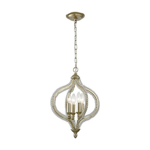 Favorite Bennington 4 Light Candle Style Chandeliers Intended For Bennington 4 Light Pendant, Aged Silver (View 11 of 25)