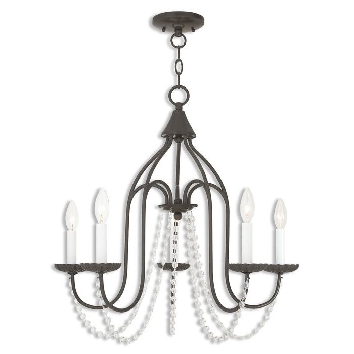 Florentina 5 Light Candle Style Chandelier In Most Up To Date Florentina 5 Light Candle Style Chandeliers (View 4 of 25)
