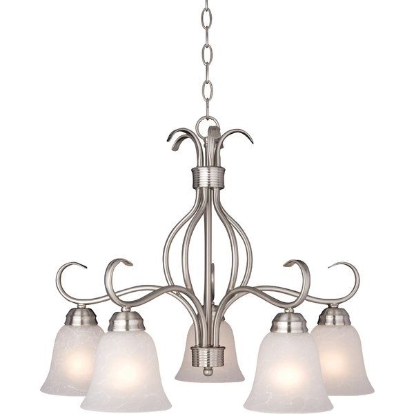 Gaines 5 Light Shaded Chandeliers Pertaining To Most Up To Date Wehr 5 Light Shaded Chandelier (View 8 of 25)