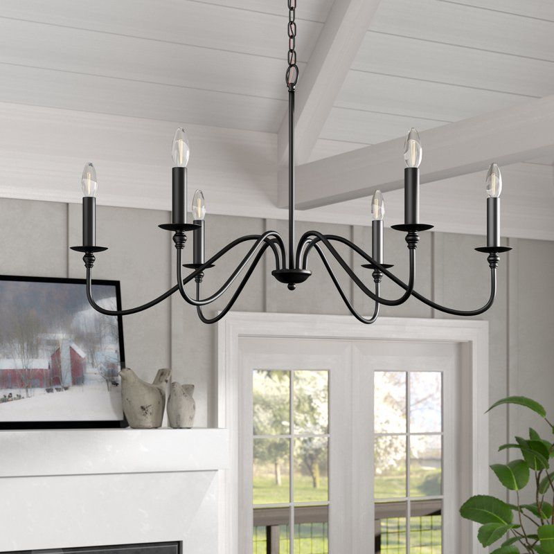 Hamza 6 Light Candle Style Chandelier For Best And Newest Hamza 6 Light Candle Style Chandeliers (View 1 of 25)