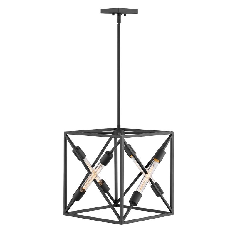 Featured Photo of 2024 Popular Hewitt 4-light Square Chandeliers