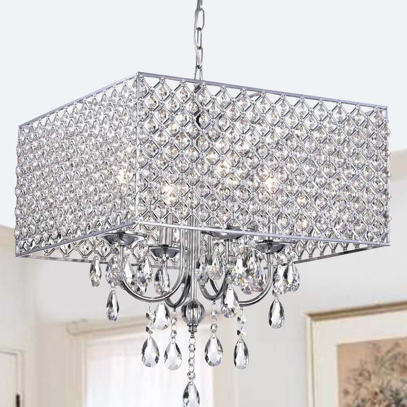 Holford 4 Light Crystal Chandelier With Preferred Aldgate 4 Light Crystal Chandeliers (View 8 of 25)