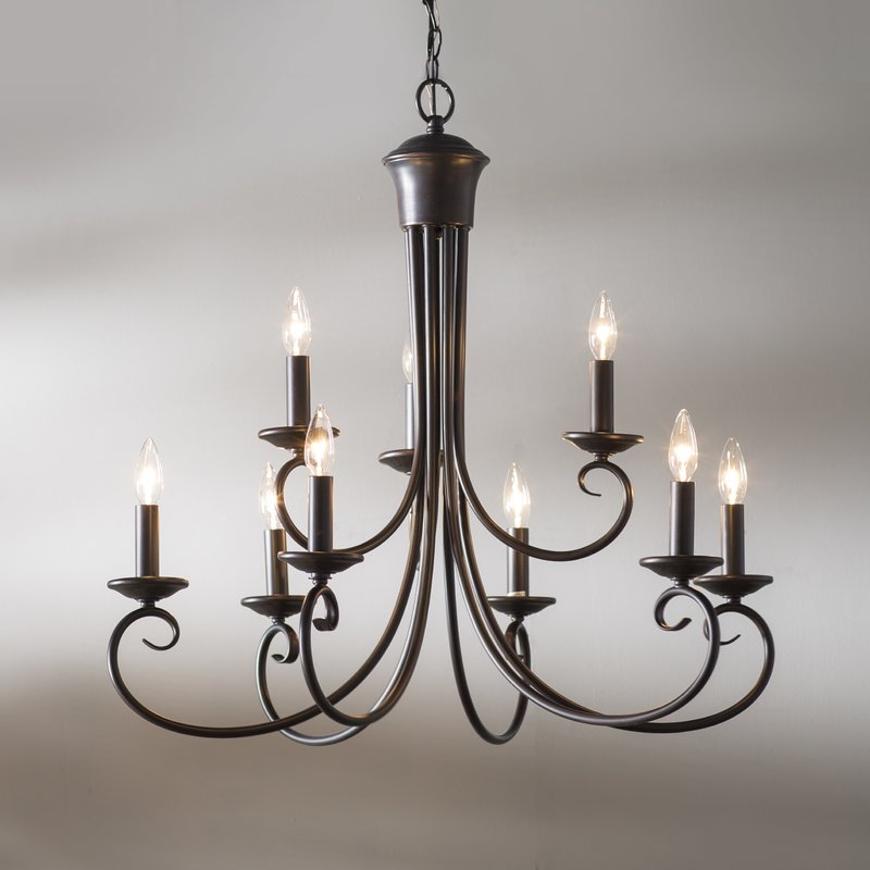 Kenedy 9 Light Candle Style Chandeliers In Widely Used Kenedy 9 Light Candle Style Chandelier (Photo 1 of 25)