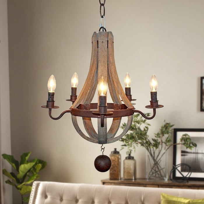 Kenna 5 Light Empire Chandeliers For Well Liked Amata Flask Shape 5 Light Empire Chandelier (Photo 12 of 25)