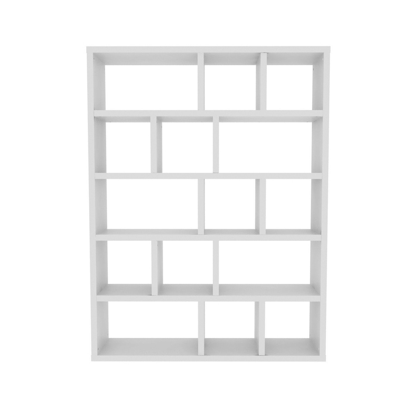 Latitude Run Varga 5 Level Geometric Bookcase Pertaining To Widely Used Ansley Geometric Bookcases (View 14 of 20)
