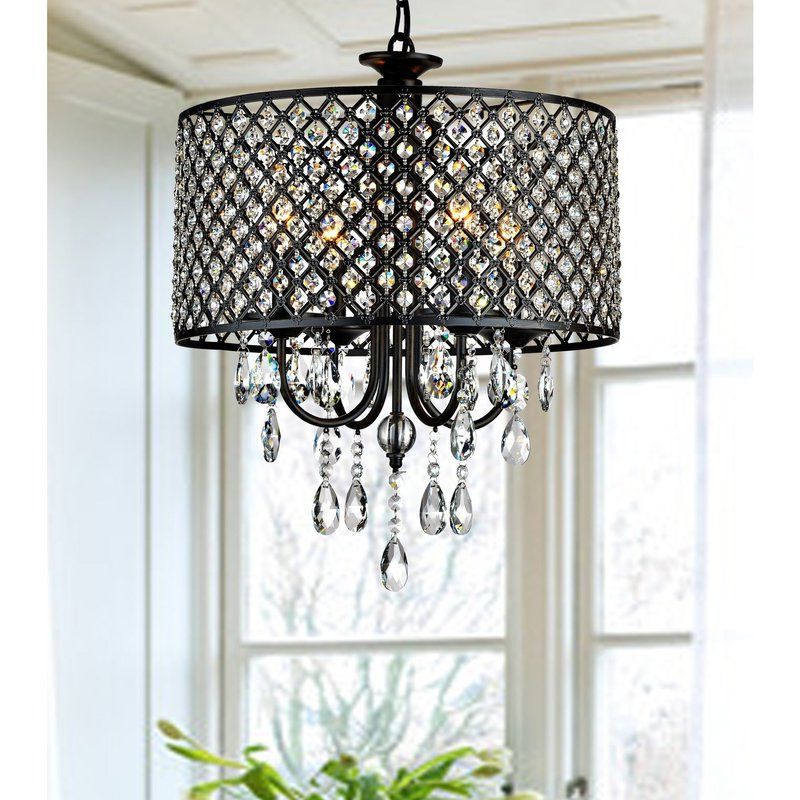 Mckamey 4 Light Crystal Chandelier Intended For Best And Newest Mckamey 4 Light Crystal Chandeliers (View 1 of 25)