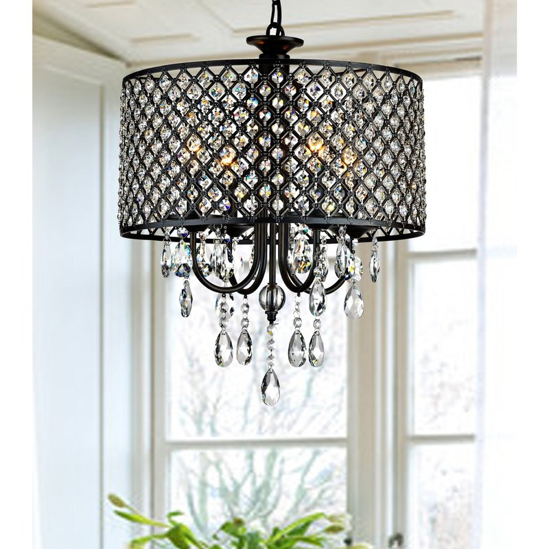 Mckamey 4 Light Crystal Chandelier Intended For Best And Newest Mckamey 4 Light Crystal Chandeliers (Photo 1 of 25)