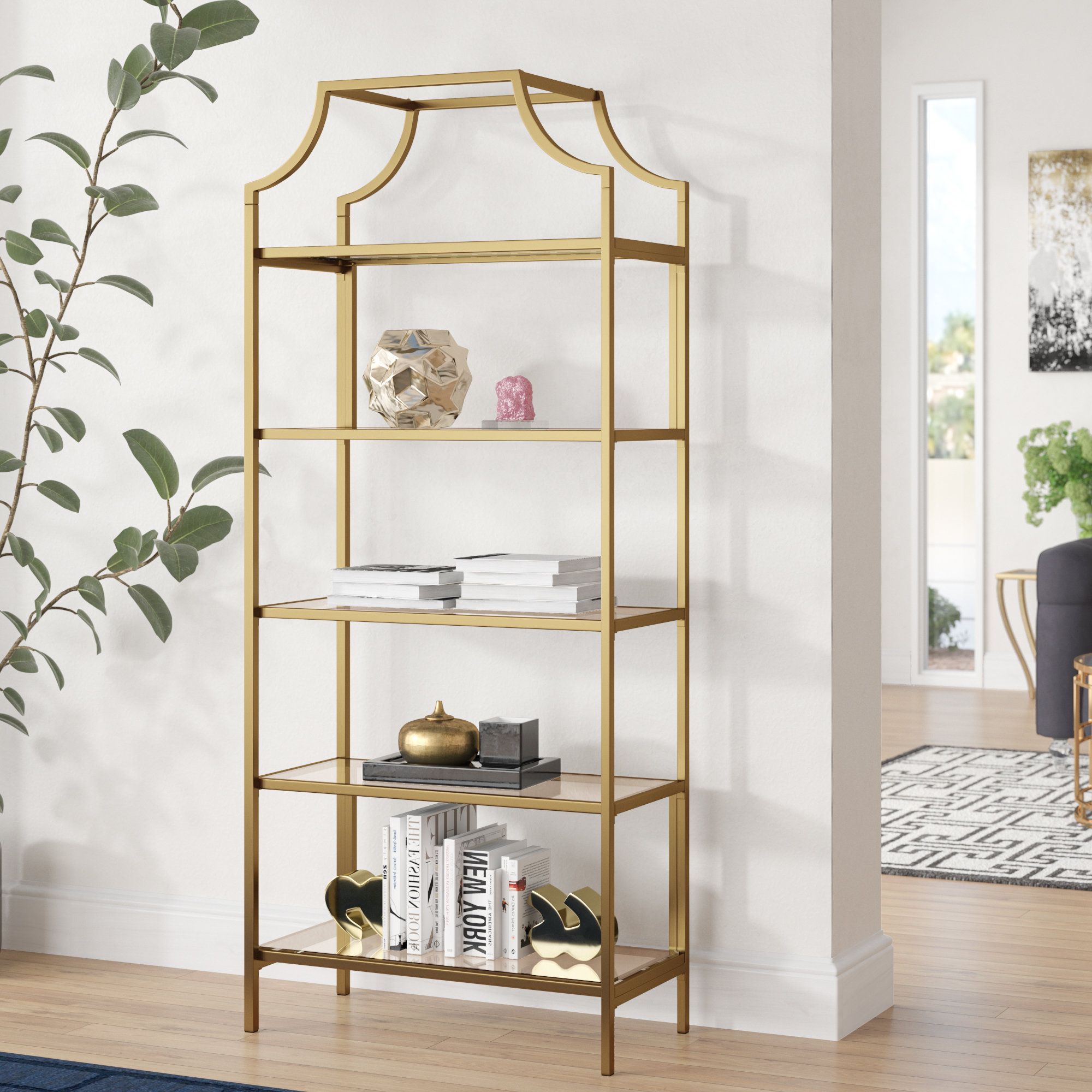 Mistana Damon Etagere Bookcase & Reviews (View 10 of 20)
