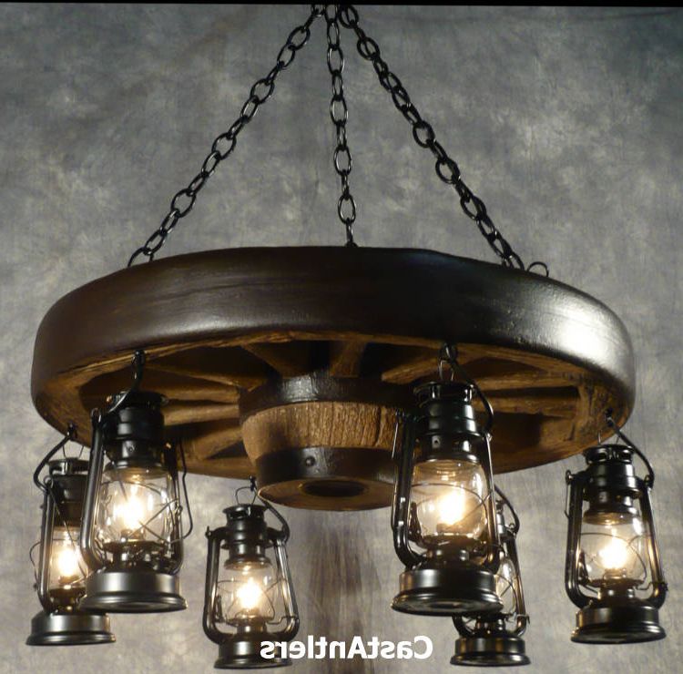 Most Current Shayla 12 Light Wagon Wheel Chandeliers With Regard To Spacious Wagon Wheel Chandelier In 30 Hanging Lantern (View 20 of 25)