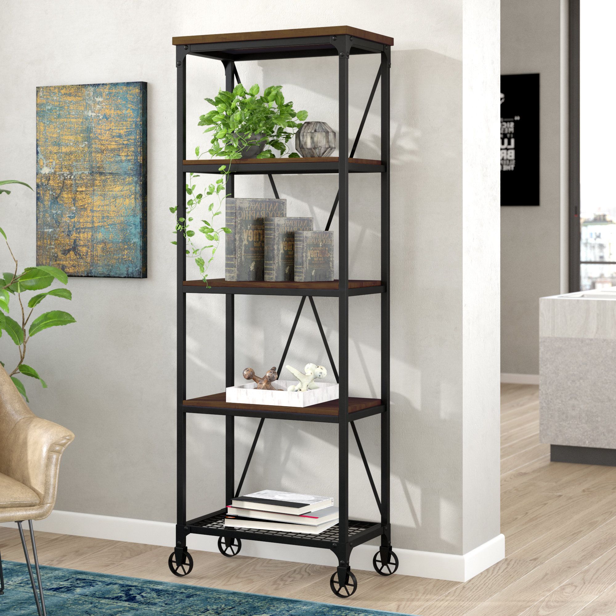 Most Popular Rocklin Etagere Bookcases Regarding Rocklin Etagere Bookcase (View 1 of 20)