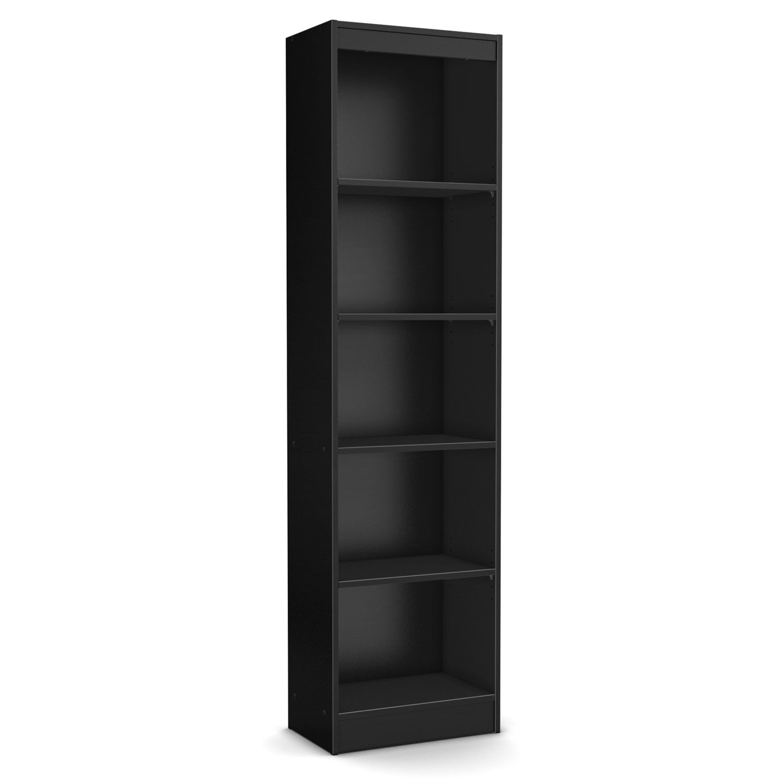 Most Popular South Shore Axess Collection 5 Shelf Narrow Bookcase With Regard To Axess Standard Bookcases (View 15 of 20)