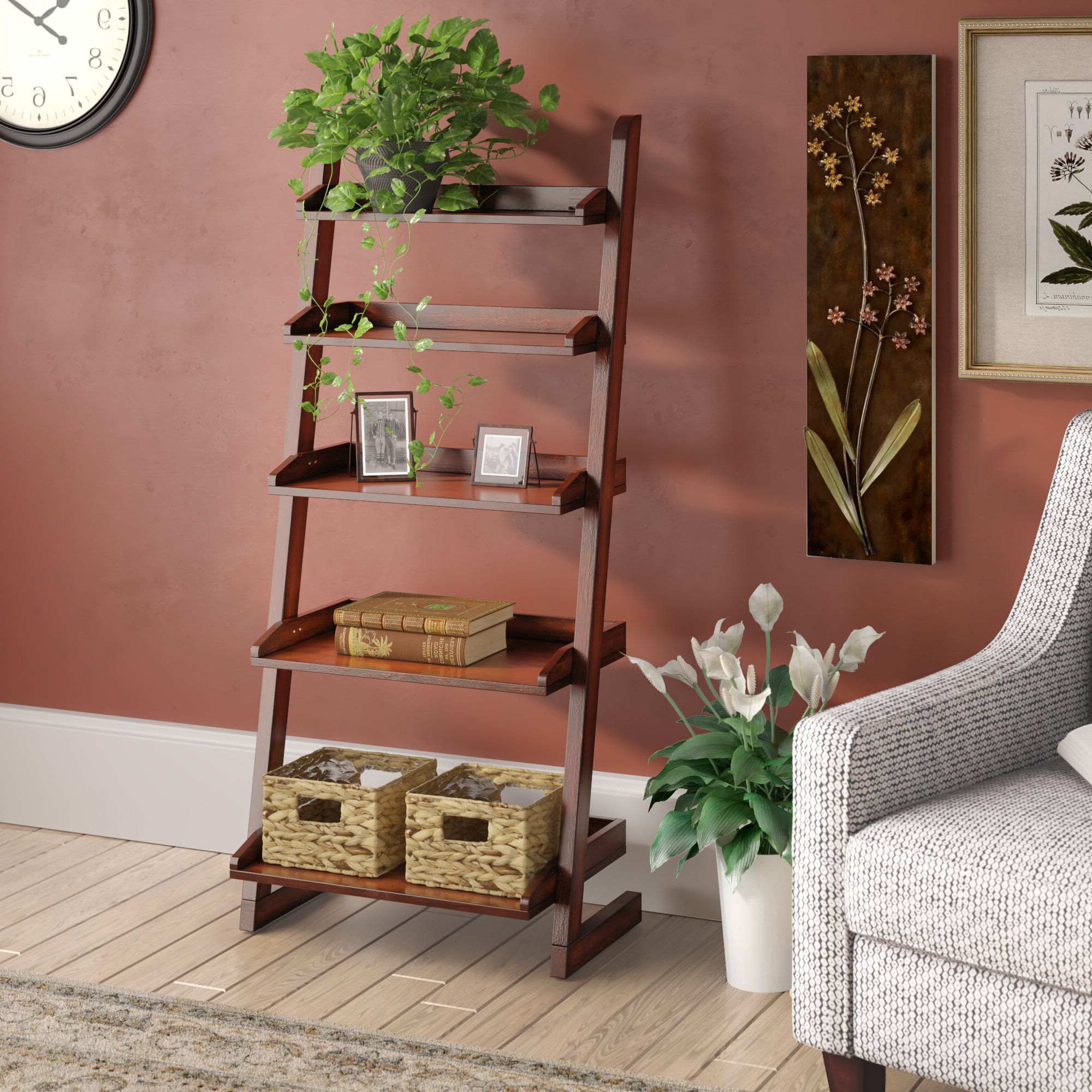 Most Recently Released Three Posts Silvestri Ladder Bookcase With Regard To Silvestri Ladder Bookcases (View 8 of 20)