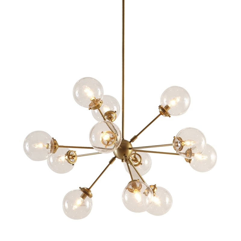 Nelly 12 Light Sputnik Chandeliers Pertaining To Trendy Asher 12 Light Sputnik Chandelier (View 11 of 25)