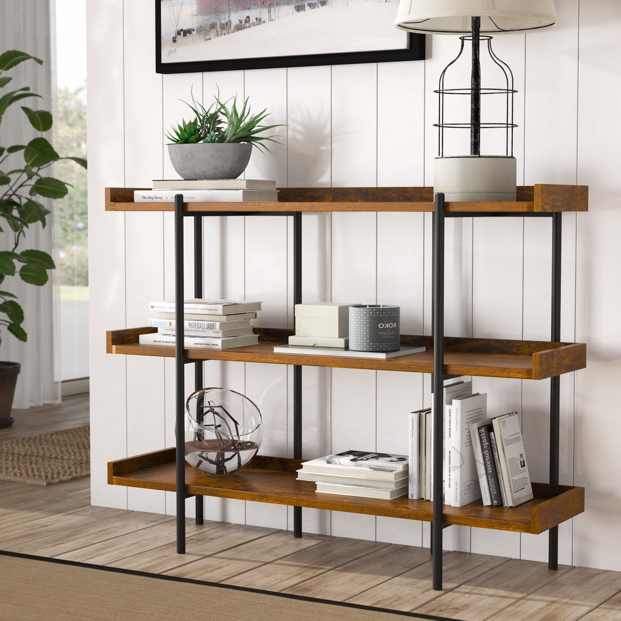 Parker Modern Etagere Bookcases Throughout 2019 Parker Modern Etagere Bookcase (View 2 of 20)
