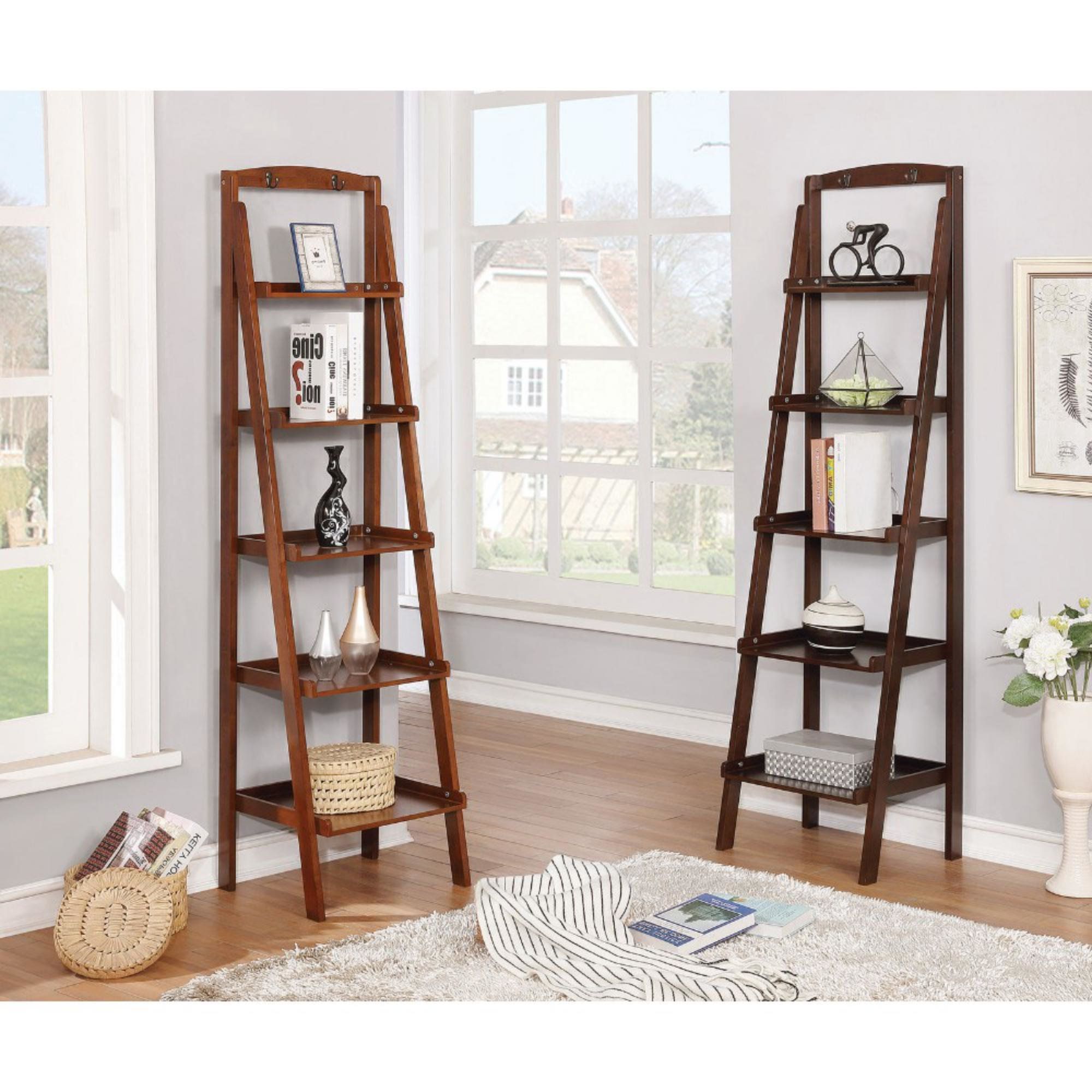 Preferred Indoor Decorative Ladder Shelves (View 15 of 20)