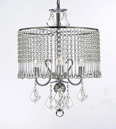 Recent Aldgate 4 Light Crystal Chandeliers Within Contemporary 3 Light Crystal Chandelier Chandeliers Lighting With Crystal  Shade! W 16" X H 21" (Photo 12 of 25)