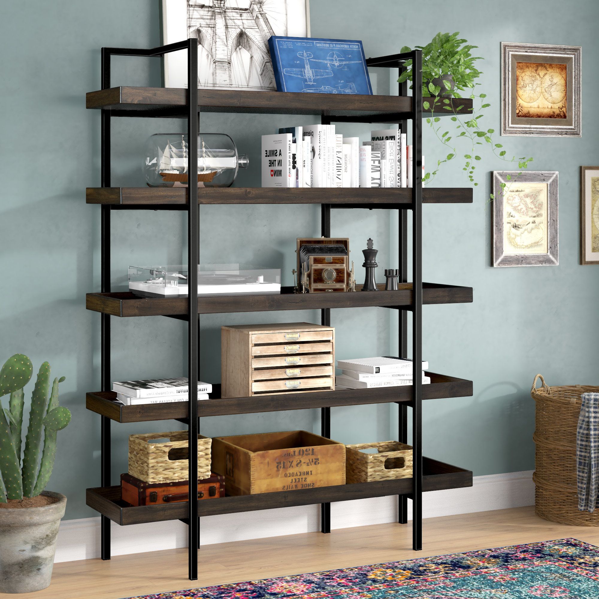 Recent Ebba Etagere Bookcases Inside Diaz Etagere Bookcase (View 12 of 20)