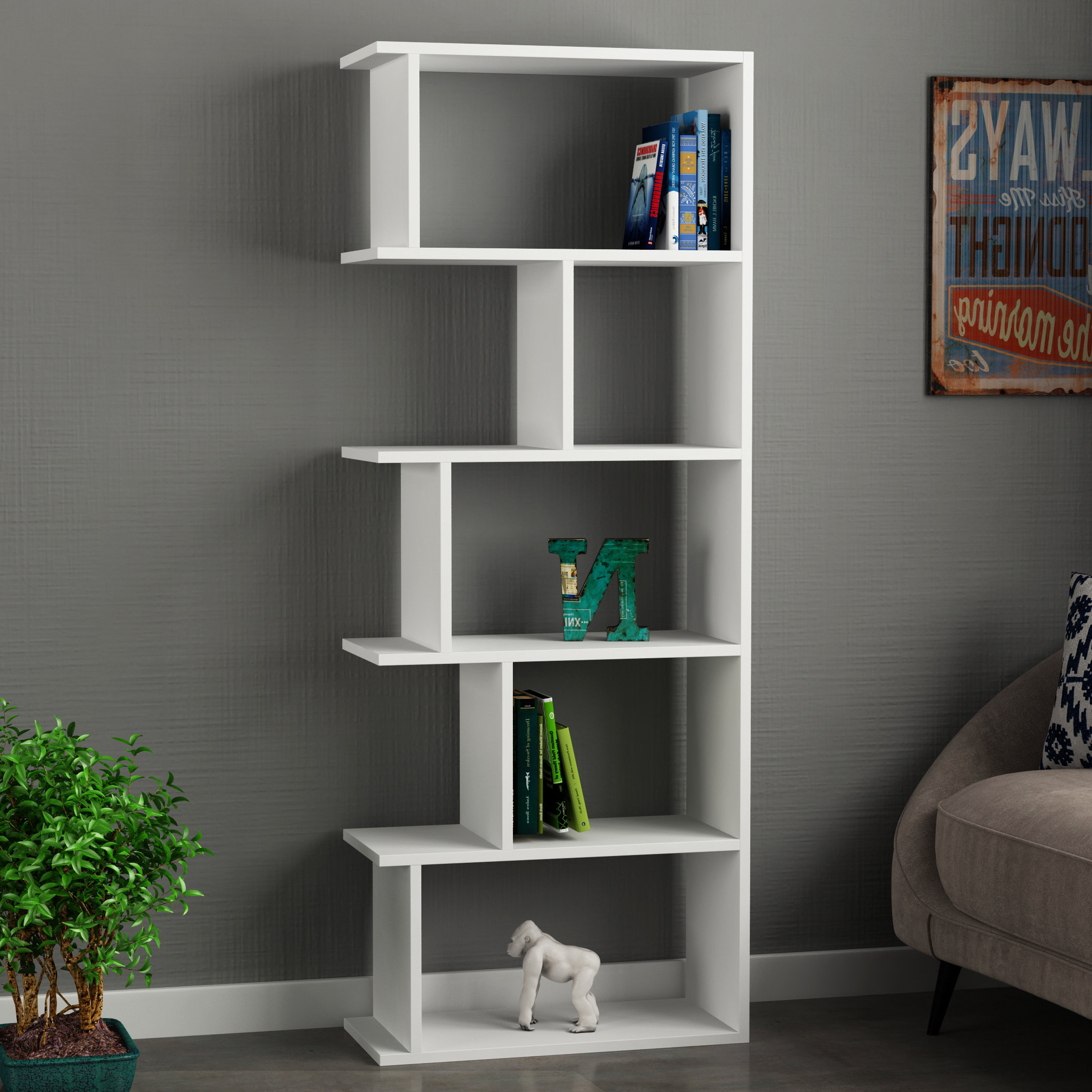 Recent Zack Standard Bookcases Within Celina Modern Standard Bookcase (View 7 of 20)