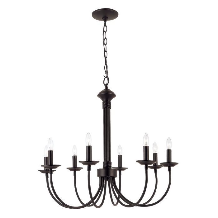 Shaylee 8 Light Candle Style Chandelier With Best And Newest Shaylee 5 Light Candle Style Chandeliers (View 9 of 25)