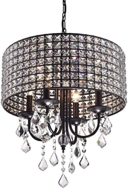 Sinead 4 Light Chandeliers With Regard To Fashionable Willa Arlo Interiors Albano 4 Light Crystal Chandelier In (View 5 of 25)