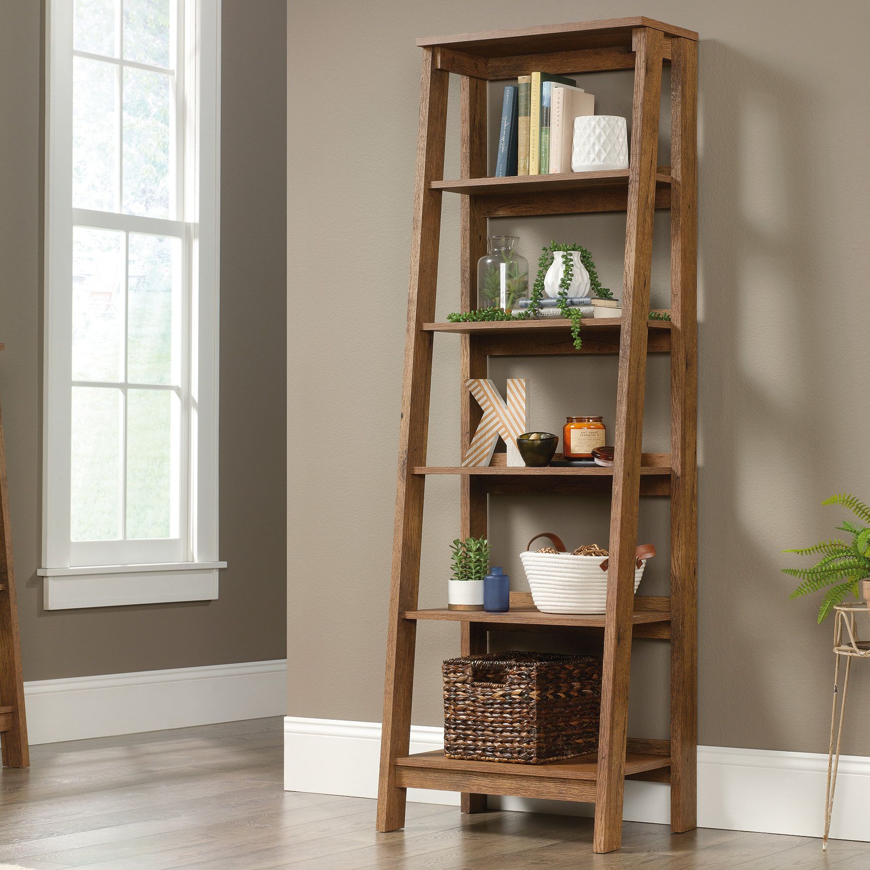 Three Posts Massena Ladder Bookcase With Most Current Massena Ladder Bookcases (View 6 of 20)
